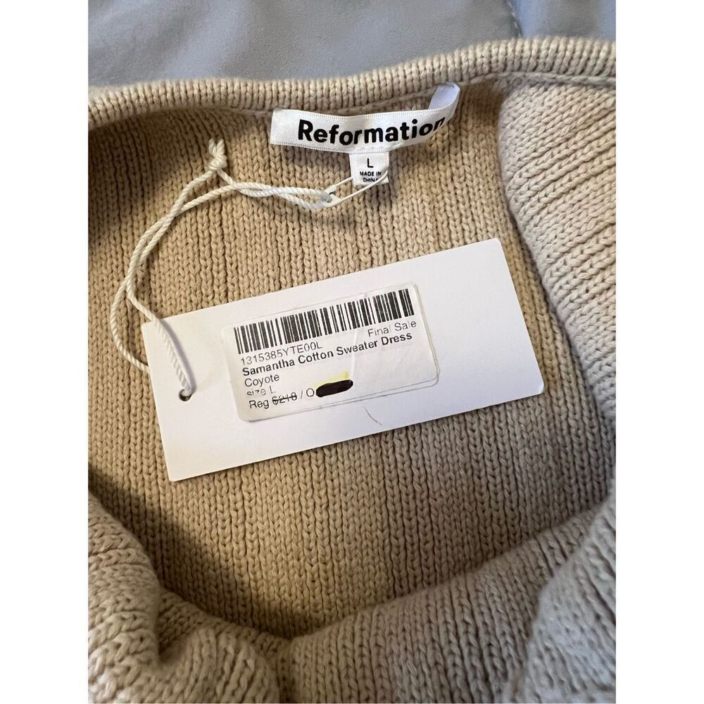 REFORMATION - SAMANTHA COTTON SWEATER DRESS - Picture 8 of 11